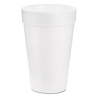 Dart Container Corp. 16J16 Foam Cups, 16 oz, White (Pack of 1000)