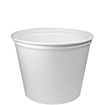 Solo 5T1GR-02050 83 oz White Paper Bucket (Case of 100)