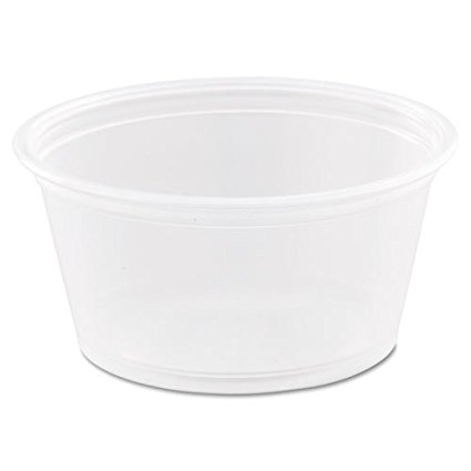 Dart Clear Portion Containers, 2 oz - Includes 20 packs of 125 each.