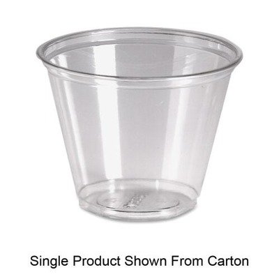 Dixie Foods Products - Cold Drink Cups, 9 oz., 1000/CT, Clear Plastic - Sold as 1 CT - Crystal clear cups are designed specifically for use with cold beverages. Ideal for the breakroom or reception area. Plastic cups offer a strong, durable, shatterproof and highly flexible construction.