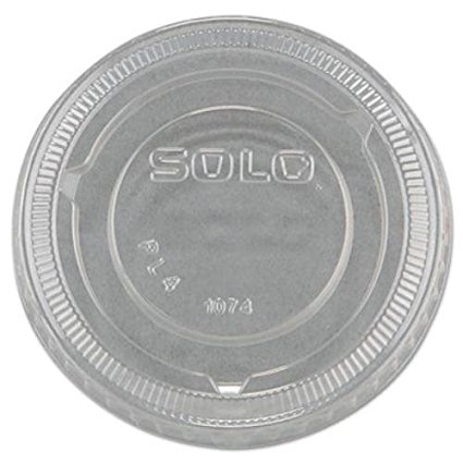 SCCPL4N - Solo No-slot Plastic Cup Lids, 3.25-9oz Cups, Clear