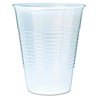 Fabri-Kal RK9 9-Ounce Capacity 3.1-Inch Top Width by 1.9-Inch Bottom Width by 3.6-Inch Height Translucent Polystyrene RK Drink Cup 100-Pack (Case of 25)