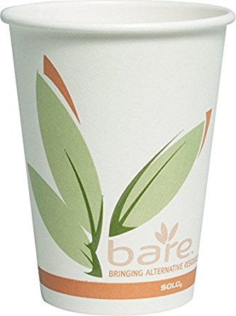 Solo 412RCN-J8484 12 oz Bare PCF Paper Hot Cup (Case of 1000)